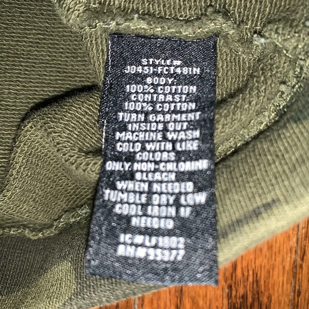 Sanctuary Camouflage Ruffle Sleeve Hoodie Jacket - Image 9