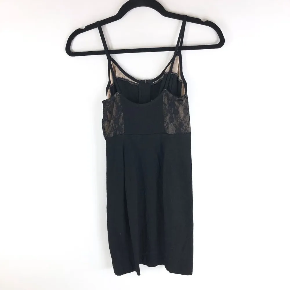 Free People Womens Black Sleeveless Scoop Neck Lace Bodice Bodycon Dress Size XS - Image 2