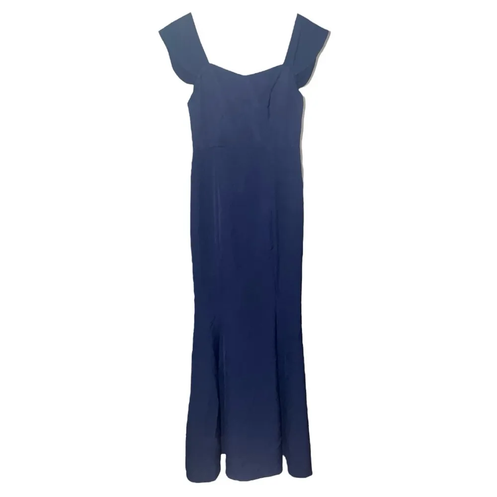 Wayf Dress Medium Navy Mermaid Trumpet Sweetheart Maxi Gown - Image 3