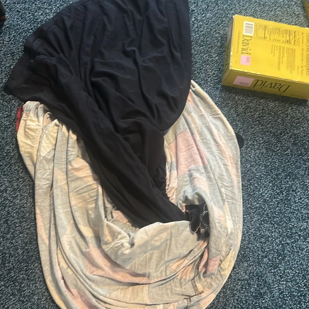 Maeve Red and Orange Sleeveless V-Neck Sundress large lined empire waist - Image 7