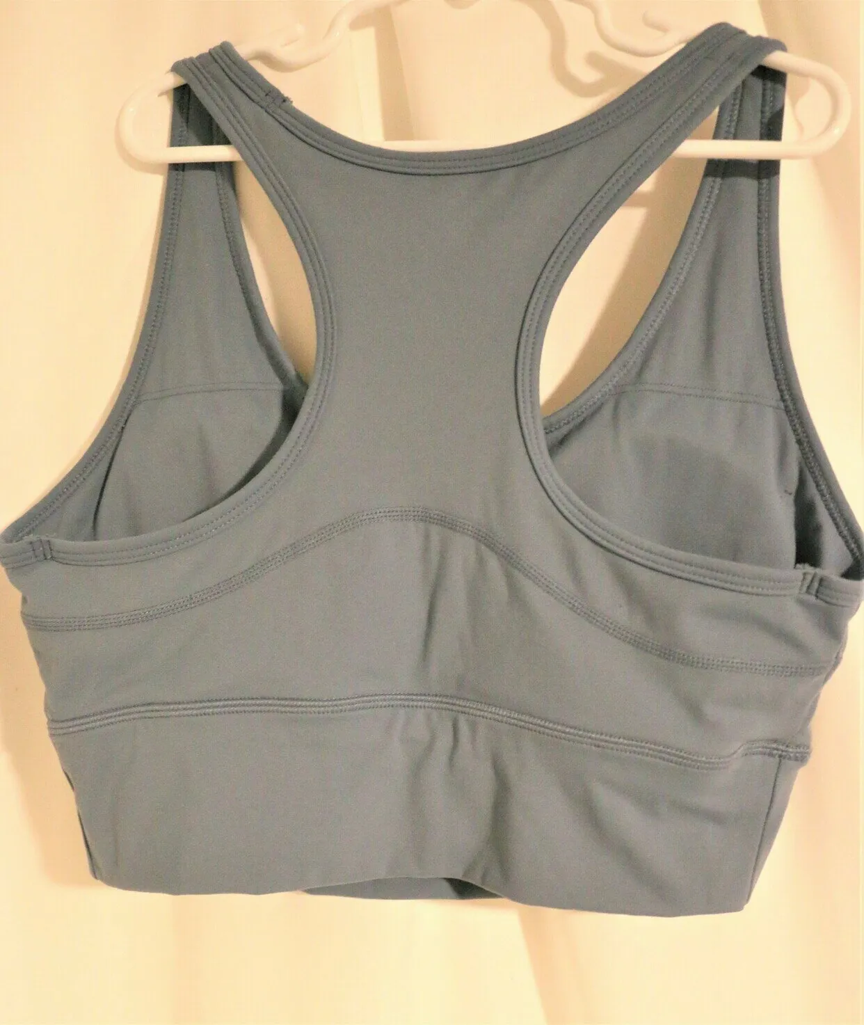 S Blue Sports Bra Lightly Padded Workout Top Activewear Bra Yoga Medium Impact - Image 5