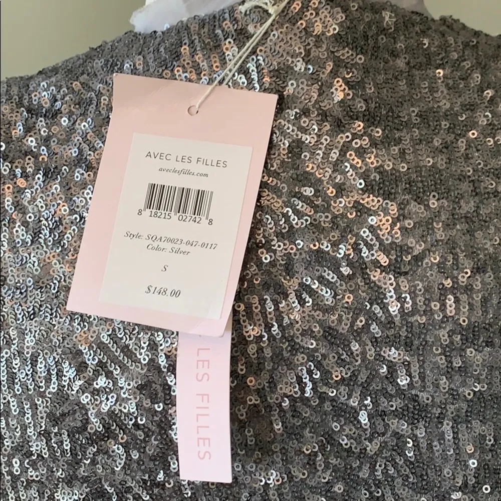 NWT Avec Les Filles Sequined dress - Image 4
