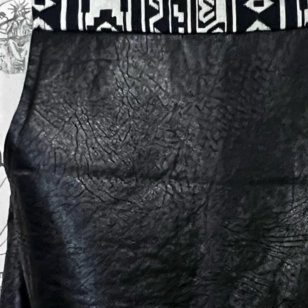 Flying Tomato Black and White Faux Leather Vest with Sherpa Lining - Image 6