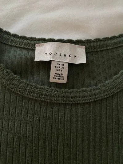 Top shop Ribbed Crop Top - Image 3