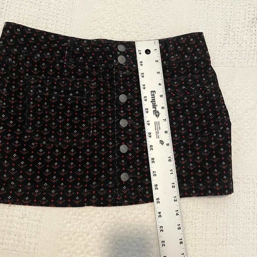 Free People We the Free Joanie 29 corduroy button front skirt medium SK 4638 - Image 3