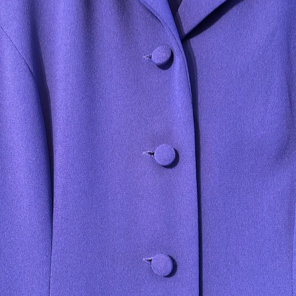 Warren Petites New York Royal Blue Suit Jacket Dress 10P - Image 4