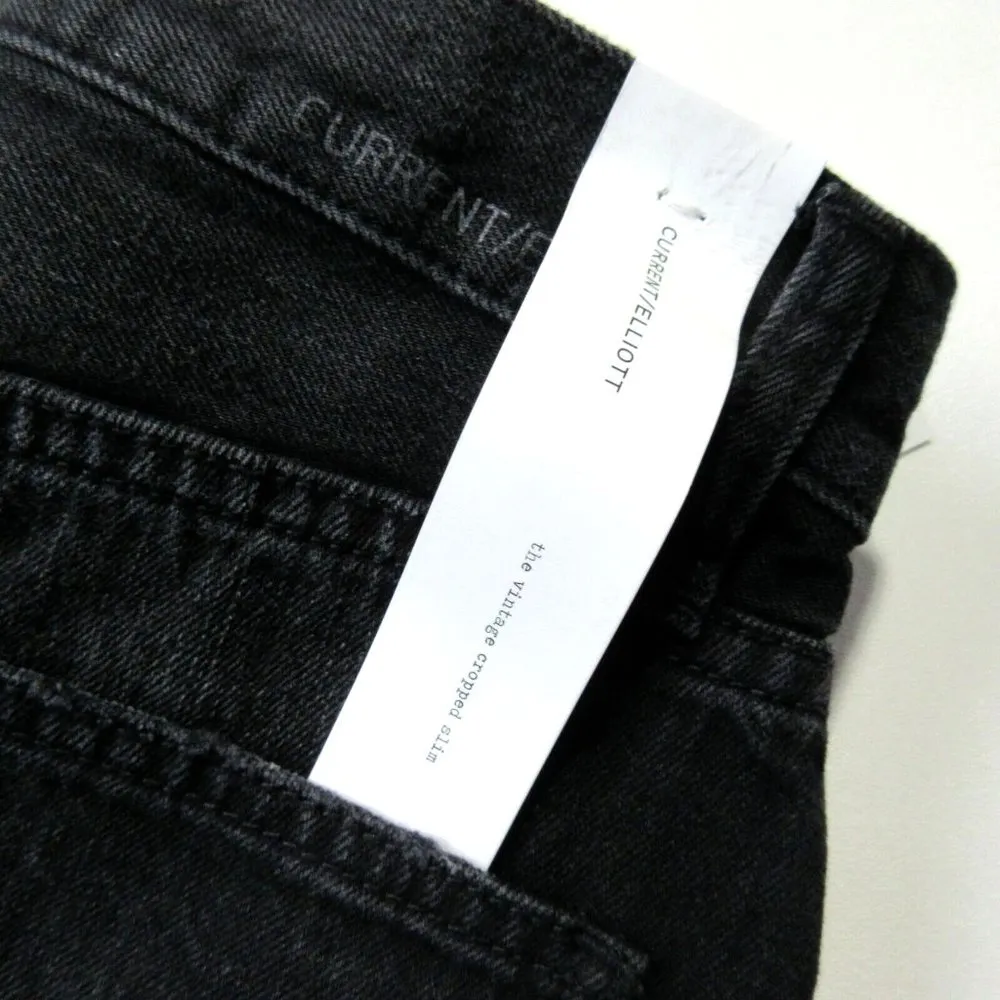 NWT Current/Elliott The Vintage Cropped Slim in Belmont Studded Jeans 26 - Image 7