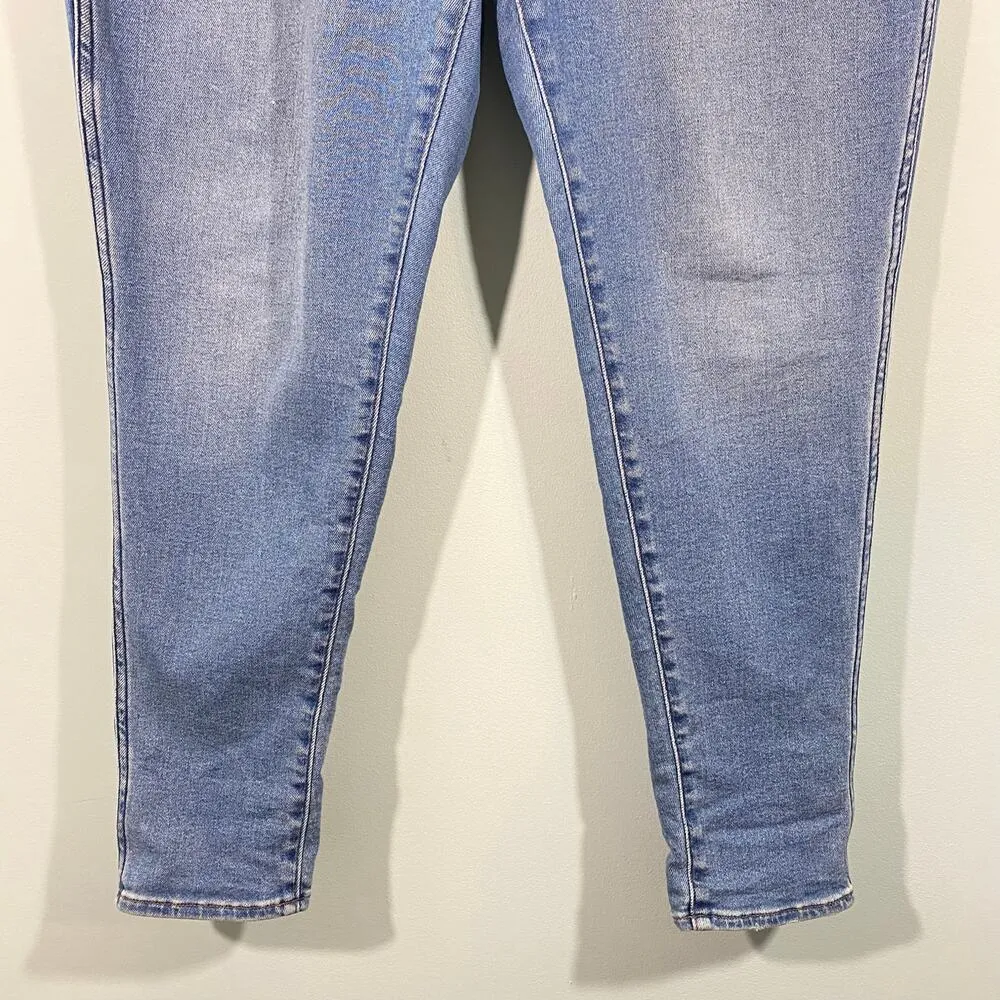 Madewell Women's Blue Medium Wash 10" High Rise Skinny Roadtripper Jeans Size 33 - Image 9