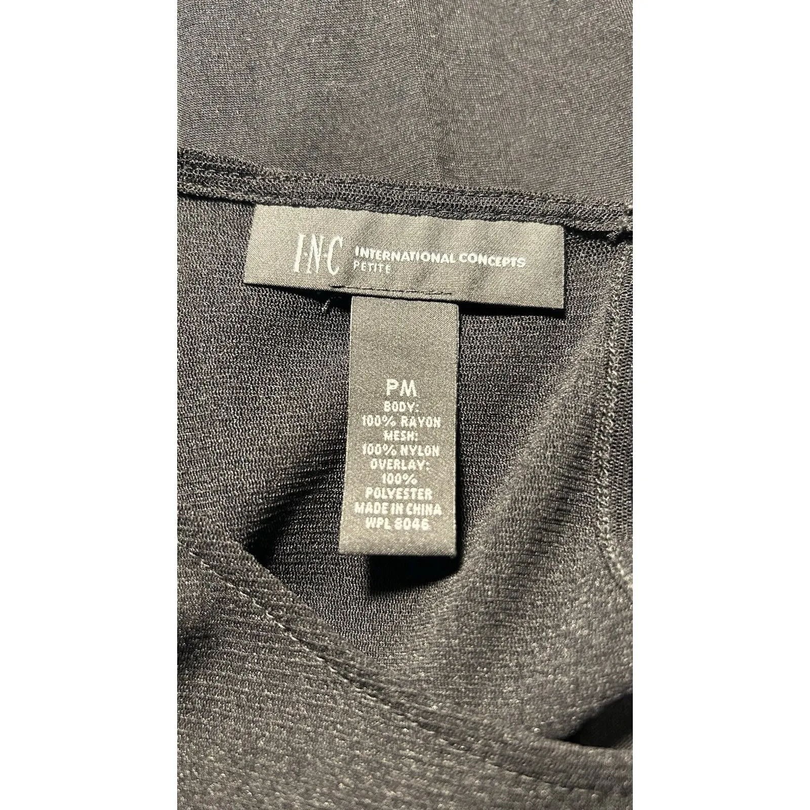 INC Petite Medium Top Layered Embroider Cap Sleeve Artsy Cottage Boho Business - Image 7