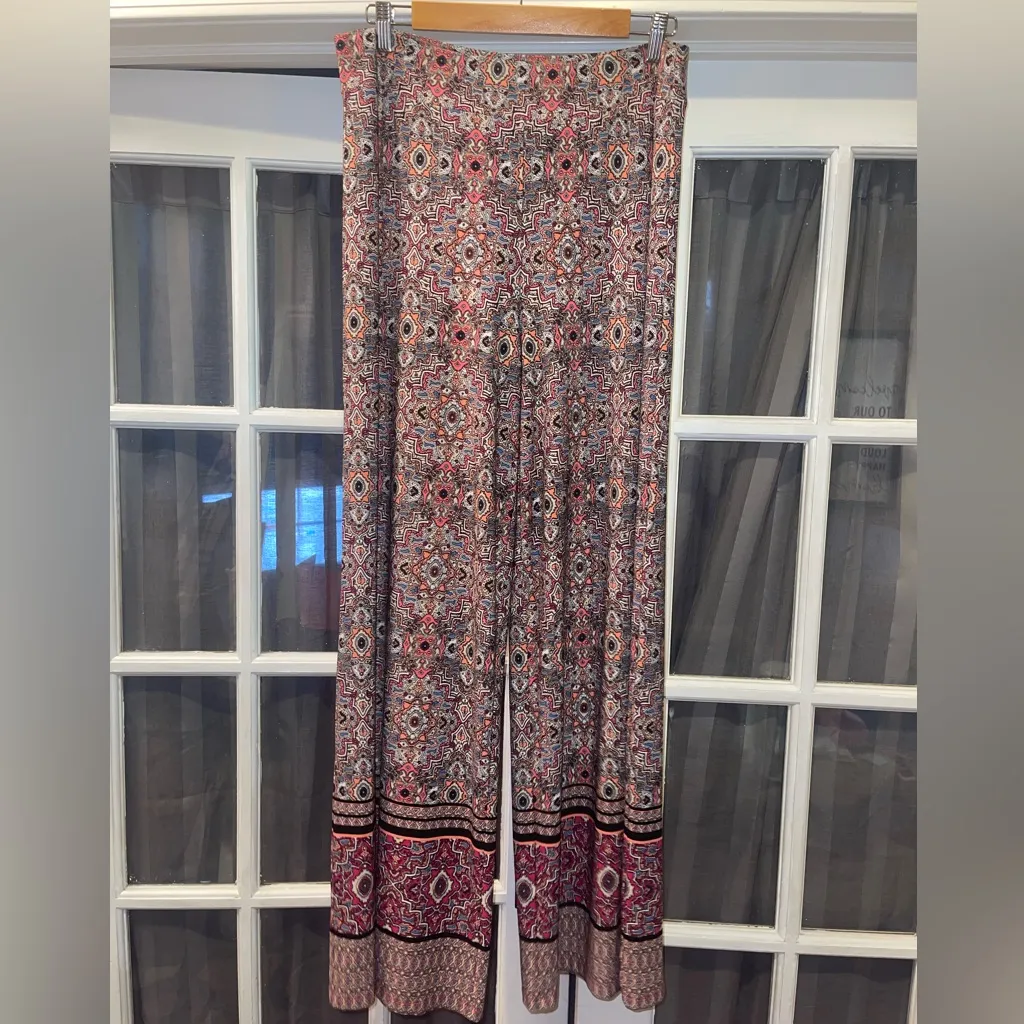 Cato Multicolor paisley Wide Leg Pants palazzo pants woman’s large - Image 2