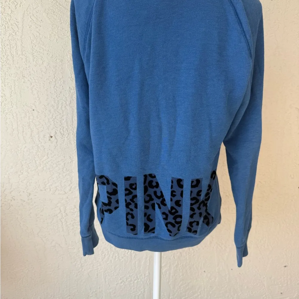 Vintage Victoria’s Secret PINK Blue LOVE Cheetah V - Image 3