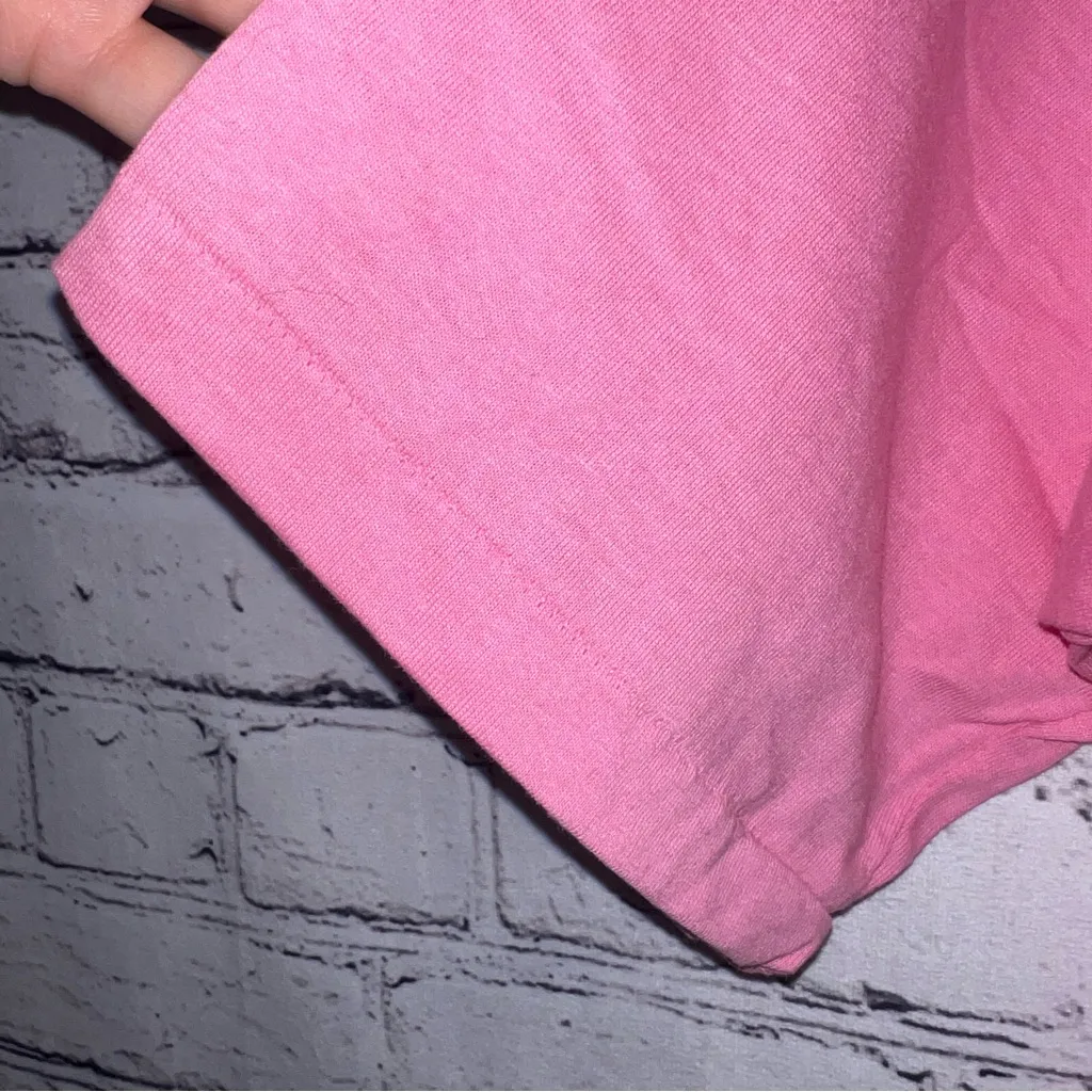 Vintage Women’s Single Stitch Printed Tee Western‎ Cactus Size Large Pink - Image 4