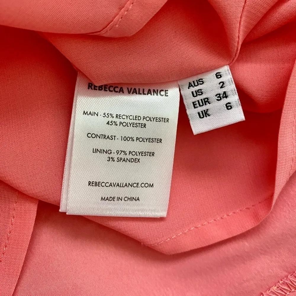 Rebecca Vallance Brydie Crystal Embellished Taffeta Mini Dress Bubblegum Pink Size 2 - Image 11