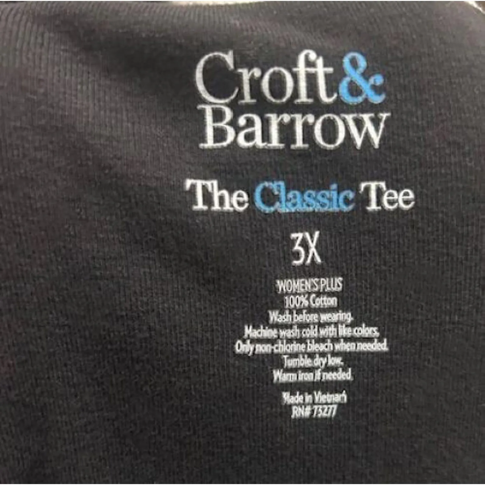 Croft & Barrow 3x Black Long Sleeved T-Shirt Women's‎ - Image 3