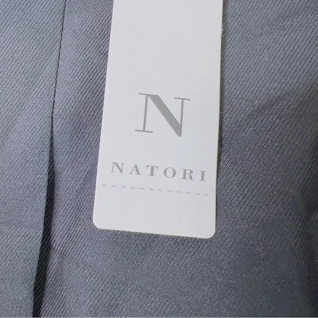 Natori Large Gold Metallic Leopard Print Lined Open Front Cardigan Jacket - Image 7