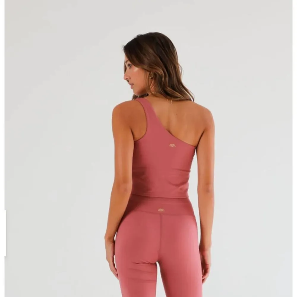 PLAYGROUND ACTIVE Tank Sports Bra Size Small One Shoulder Cali Cropped NWT Gym - Image 2