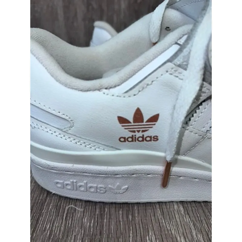 Adidas Women's Forum Low Sneakers White Rose Gold‎ Size 8.5 Casual - Image 3