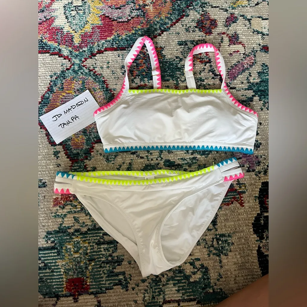 Vineyard Vines Color blocked Coverstitch Bikini Set size M - Image 2
