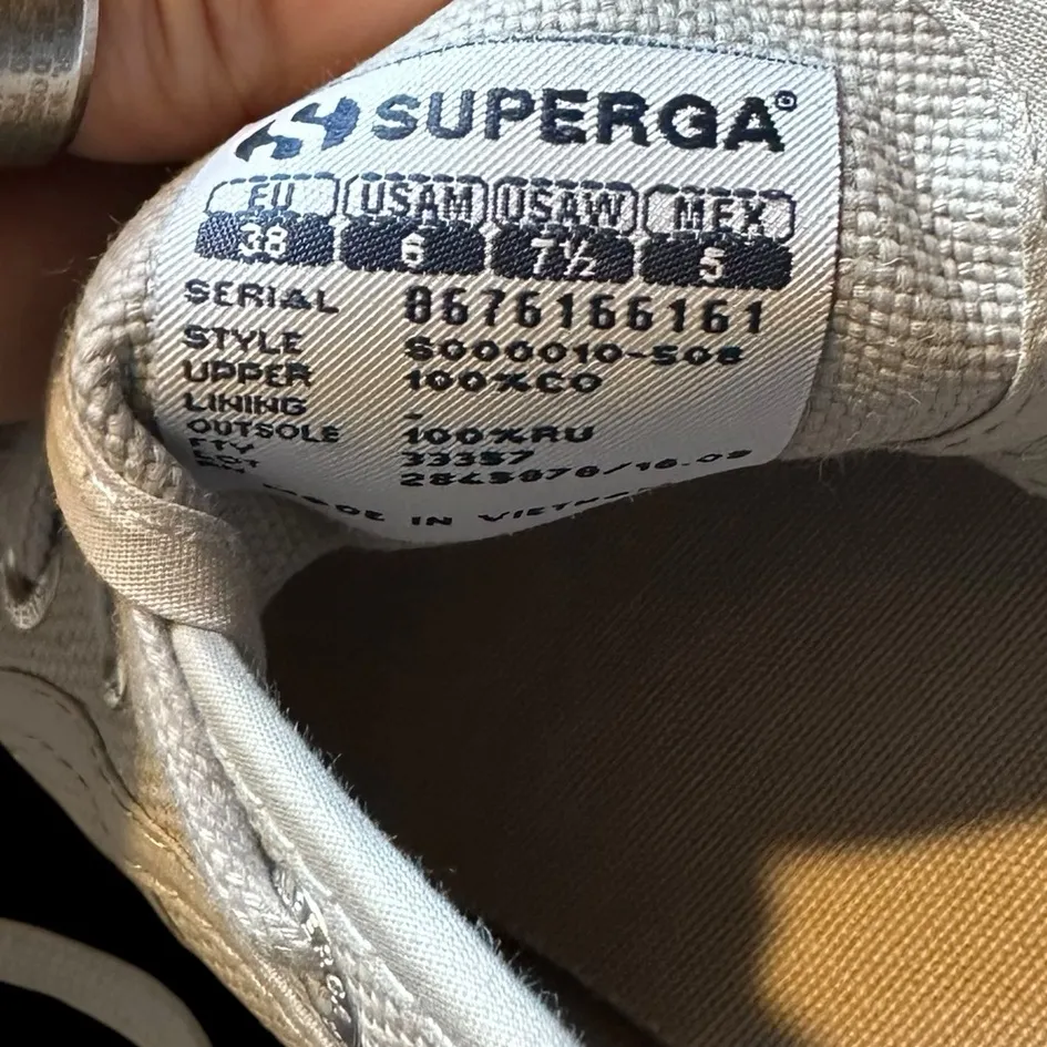 NWOT Superga • Cotu Classic 2750 Grey Sneakers • Size 7.5w or 6w - Image 8