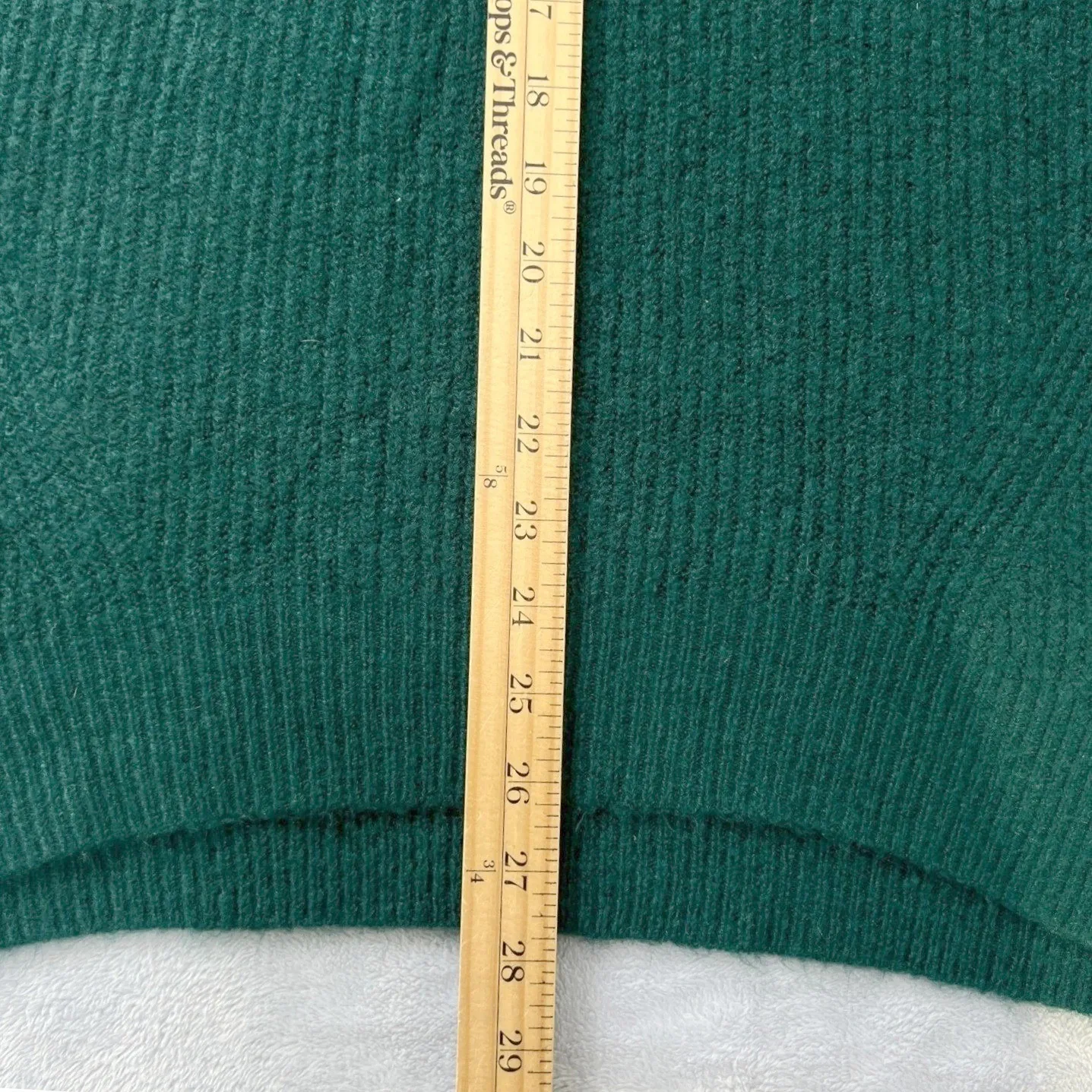 EXPRESS Mock Neck Ribbed Knit Sweater Green Long Sleeve Pullover XS Oversize - Image 6