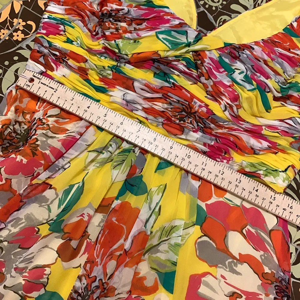 JONES NEW YORK Silk Chiffon Dress Sz:10 - Image 11