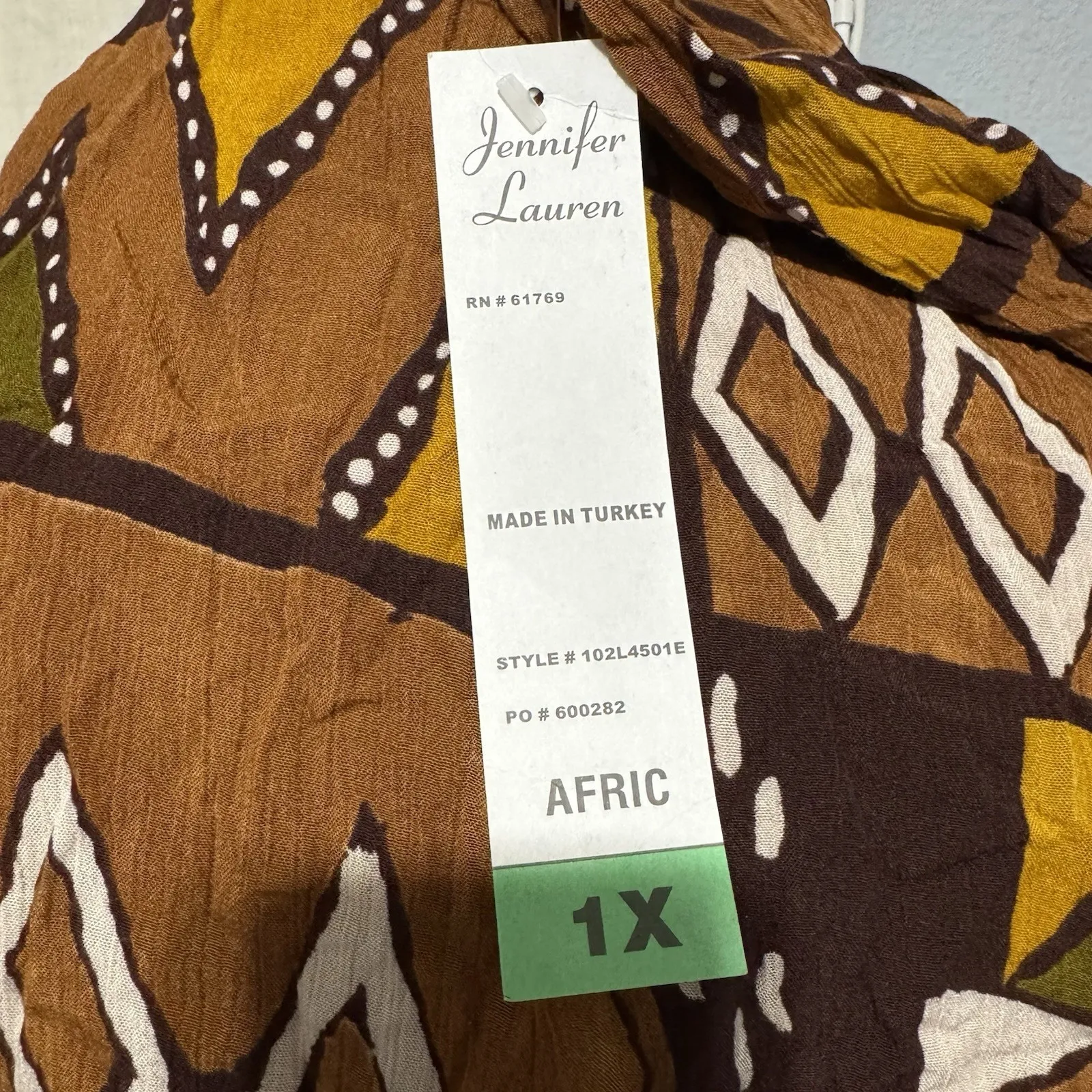 Jennifer Lauren Women Boho Brown Fairy Elastic band Hippie Maxi African Skirt 1X - Image 11