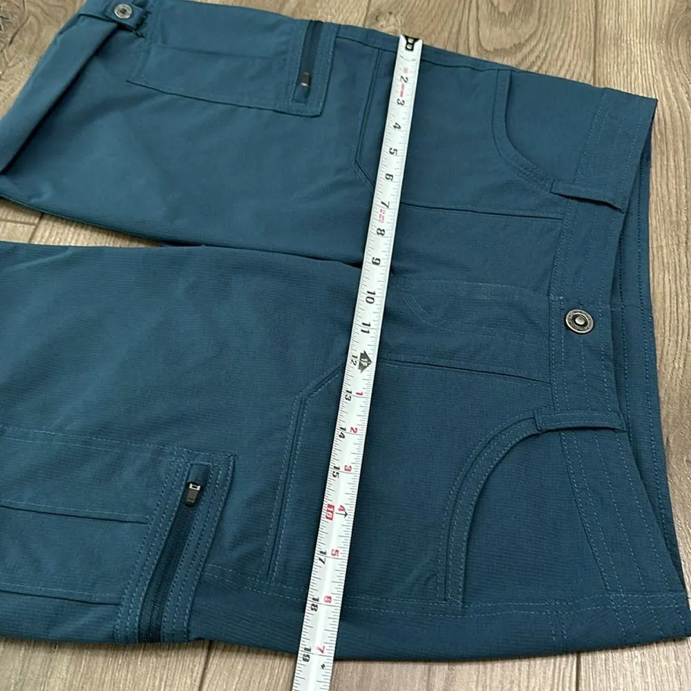 Kuhl Horizn Convertible Blue Stretch Bermuda Hiking Trail Shorts Size 6 - Image 8
