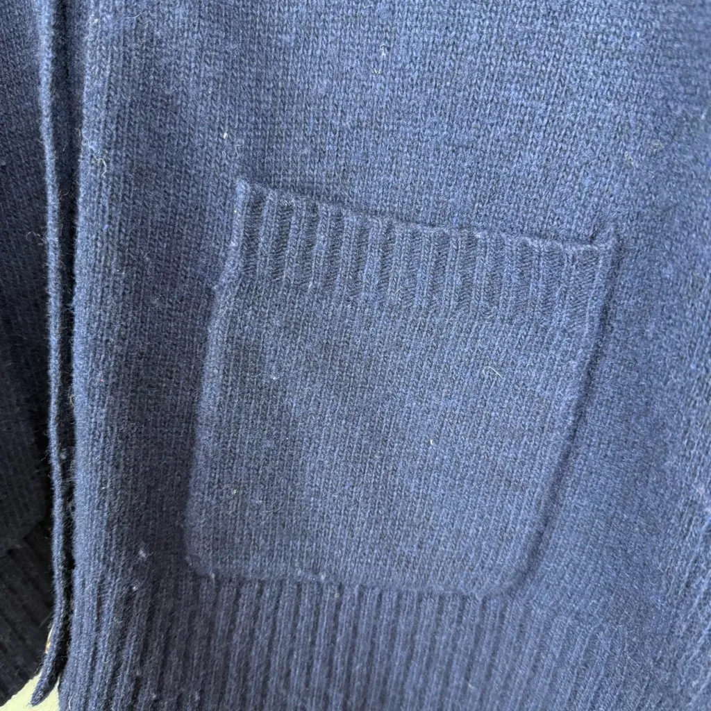 Jenni Kayne Everyday Cardigan Navy Women's Size XS Wool/Viscose/Polyamide/Cashmere - Image 2