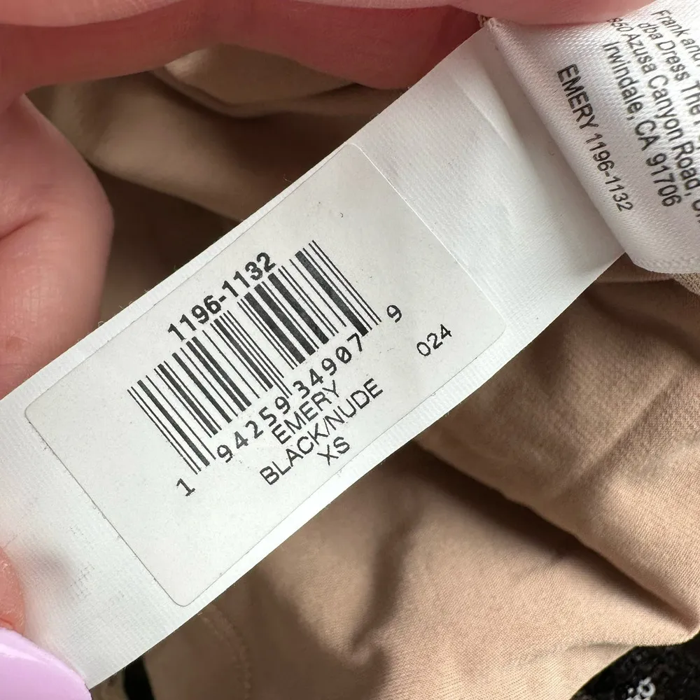 Dress the Population Emery Sequin Dress Long Sleeve Stretch Midi Sheath Black XS - Image 10