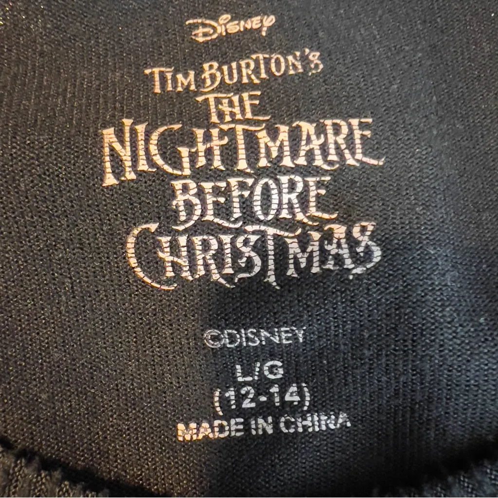 Disney Tim Burtons The Nightmare Before Christmas Large(12-14) Sleep SweaterGown - Image 7