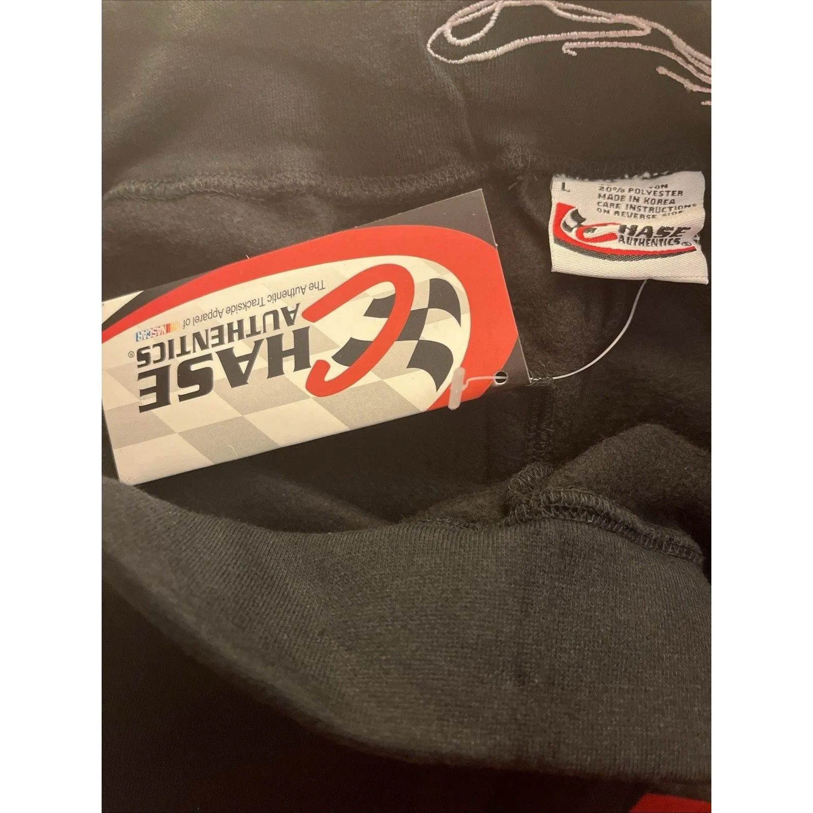 Vintage Bill Elliot #9 CHASE Authentics NASCAR Shorts Black Red Womens Size L Size L - Image 2