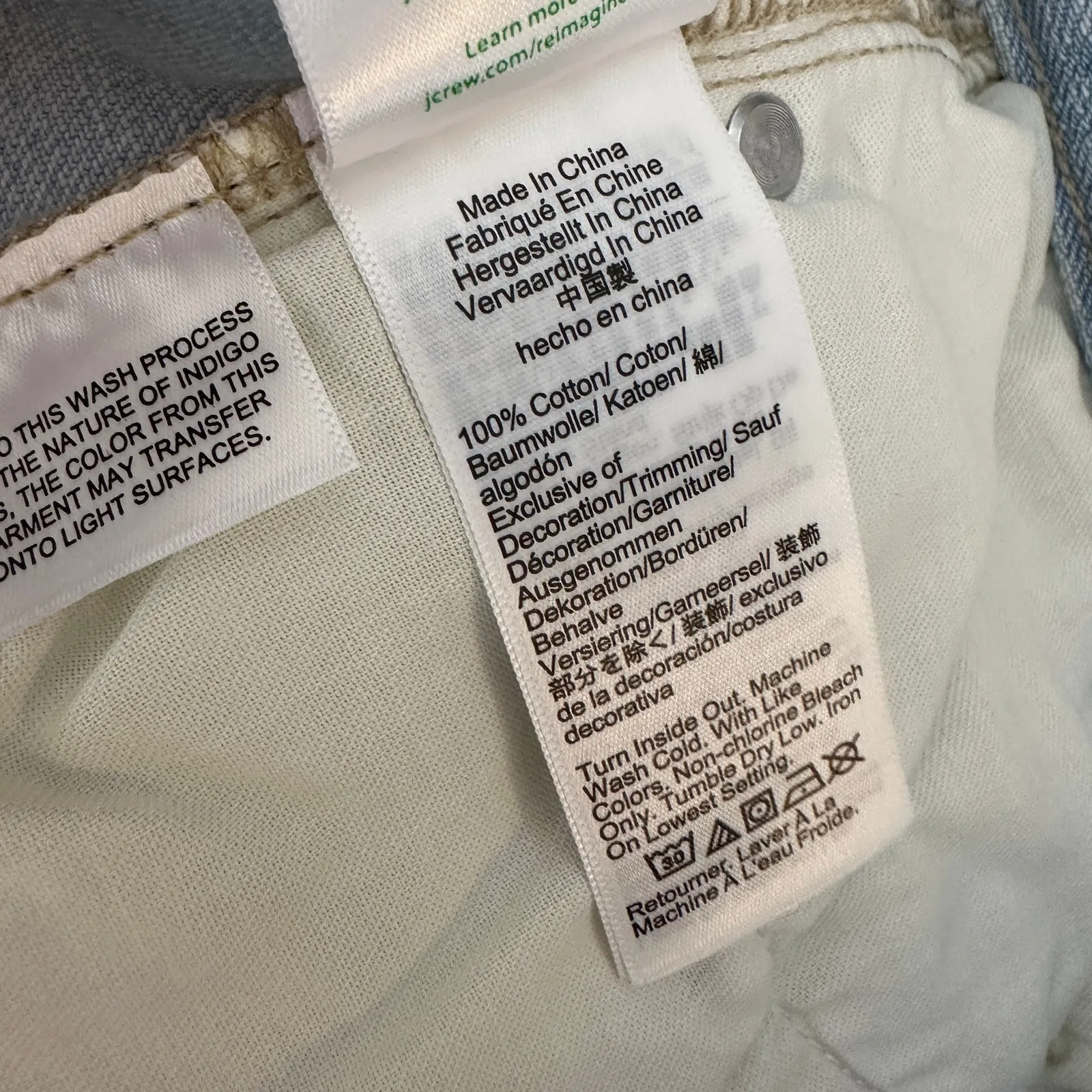 J.Crew Mid Rise Straight Jean Montauk Wash Light Blue Full Length US 26 NWT - Image 11