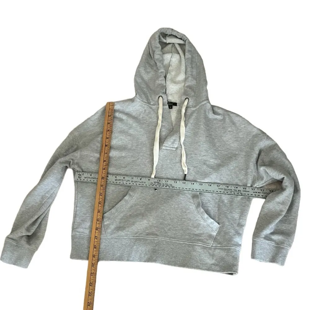 RAILS Adley Hoodie Heather Grey French Terry Kangaroo Pockets Womens Size Medium - Image 5