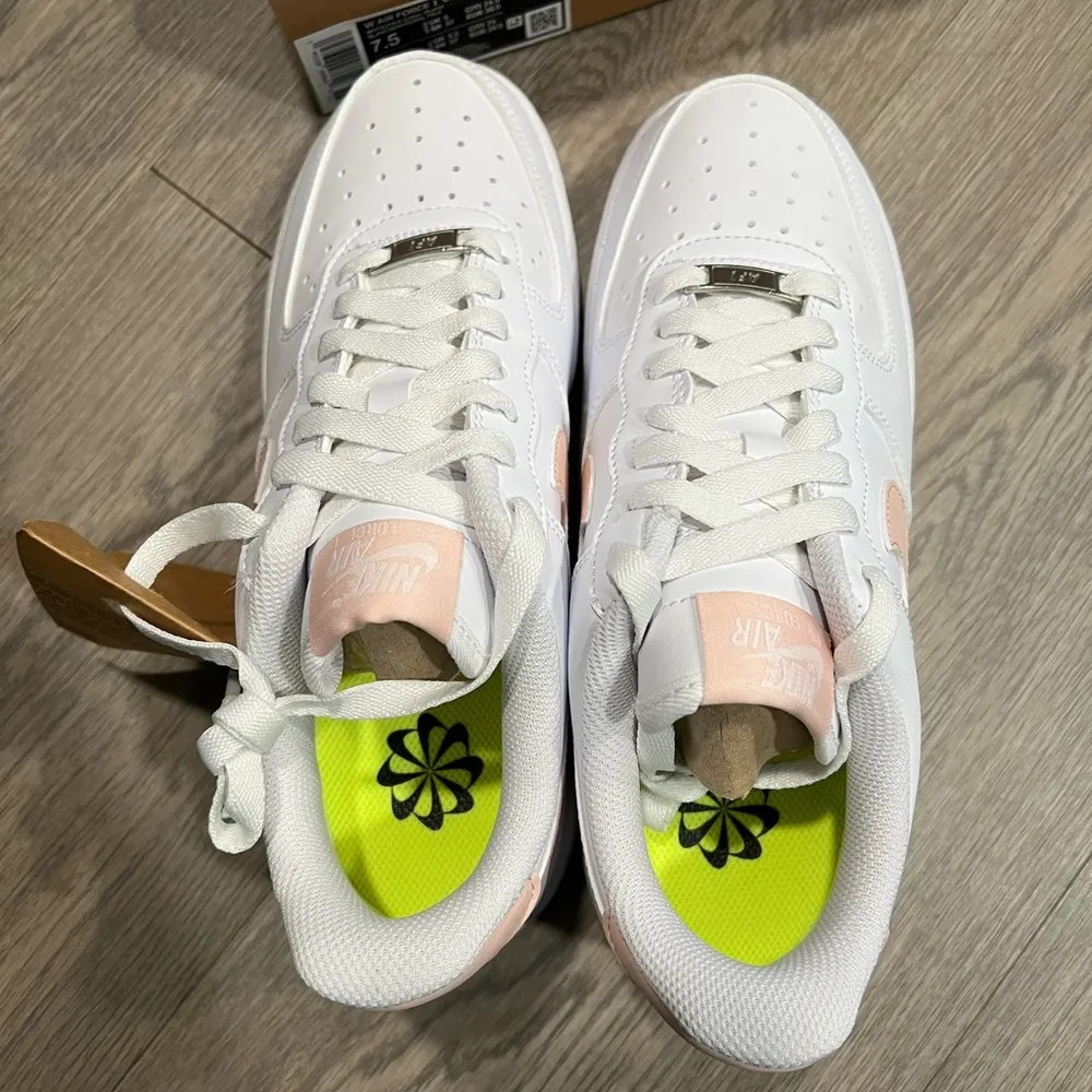 Nike Air Force 1 ‘07 Next Nature - White/Coral- Women’s 7.5 or 8.5 - DC9486-100 - Image 3