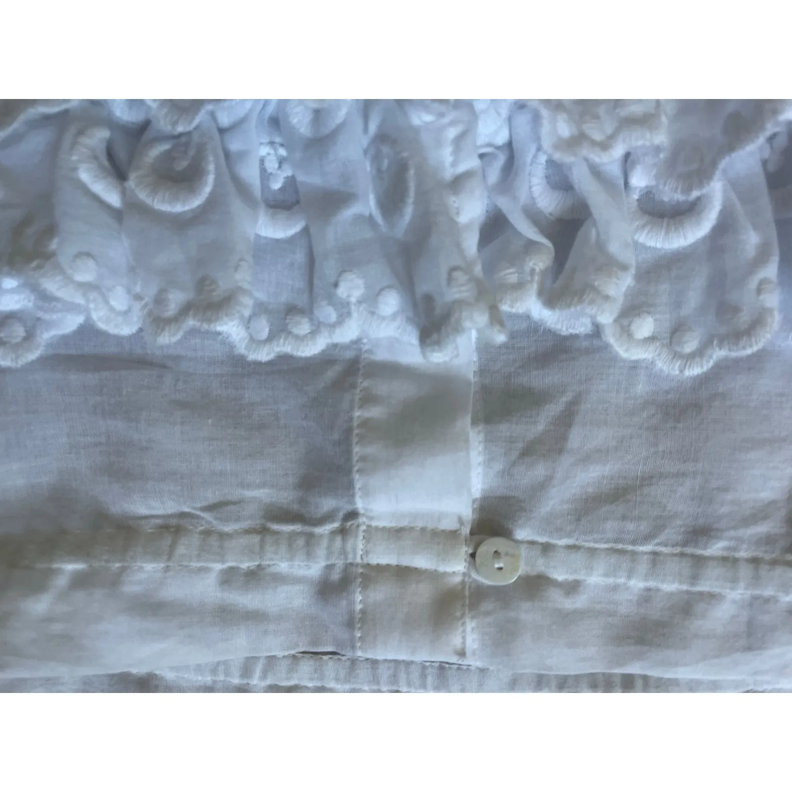 NWT Mille Patti Top in White Embroidery Lace Size XS X - Image 5