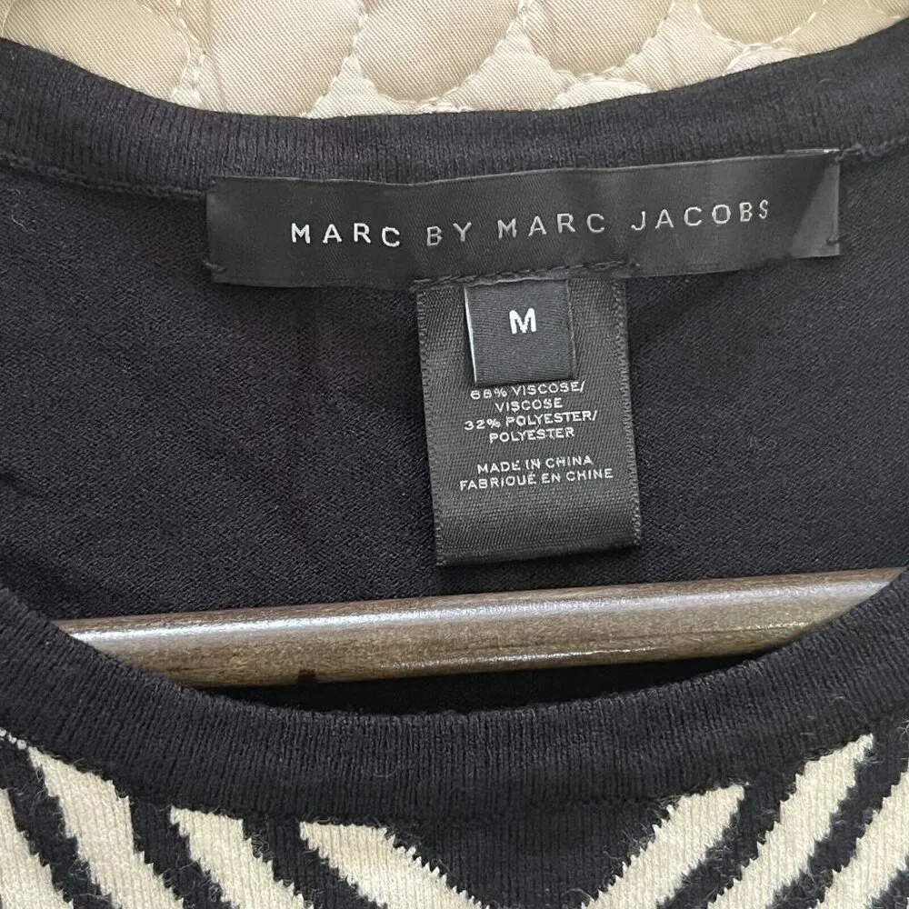 NWOT Marc by Marc Jacobs Womens Top Knit Sweater Sz M Short Sleeve $268 - Image 3
