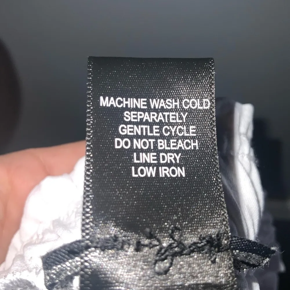 SOHO Women's White Drawstring Elastic Waist Flowy Pants With Pockets Large - Image 6