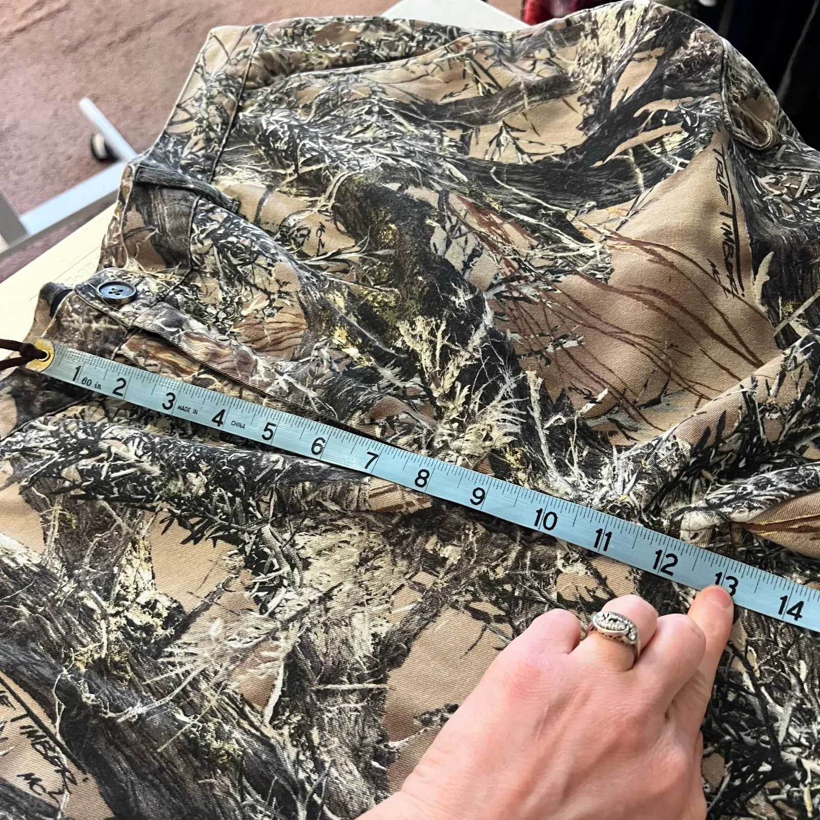 Vintage Worn in Classic Camo Printed High Rise Baggy Pants Size XL Unisex Tan - Image 11