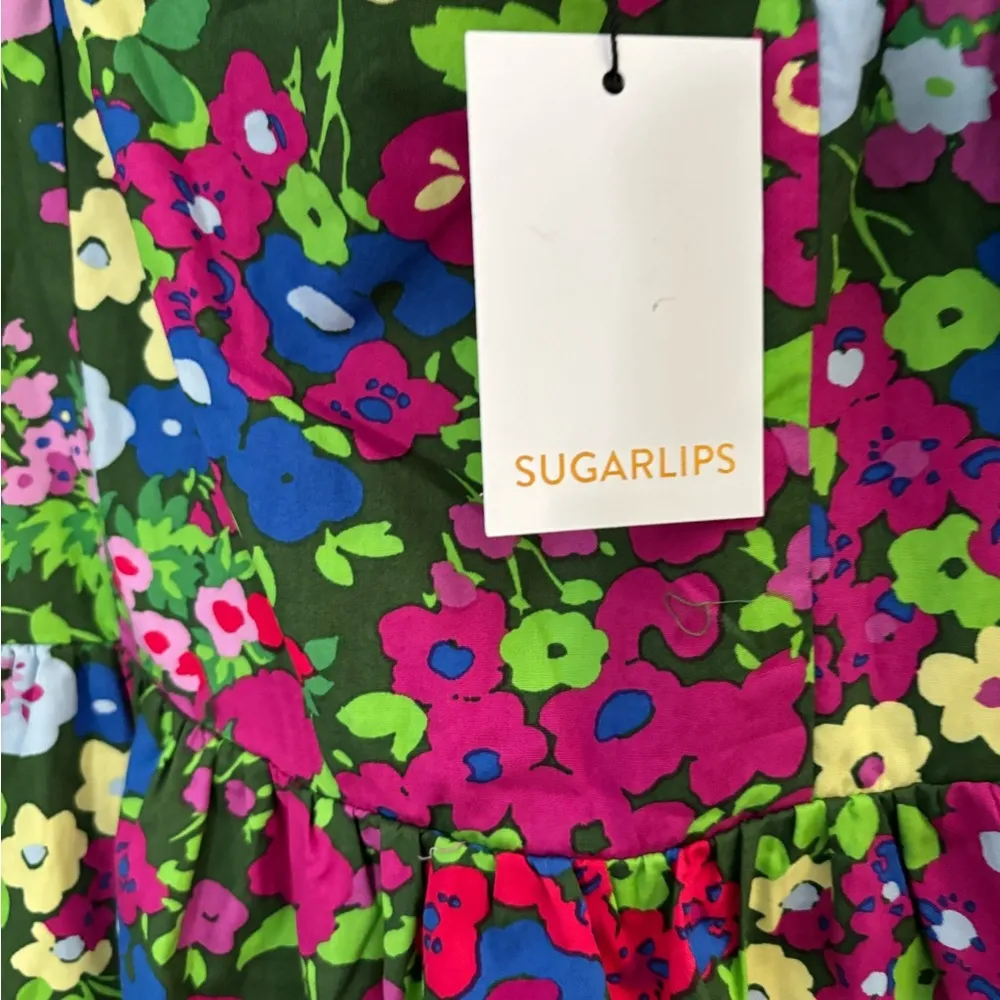 Trinity Floral Lullaby Balloon Sleeve Midi Dress Med - Image 5