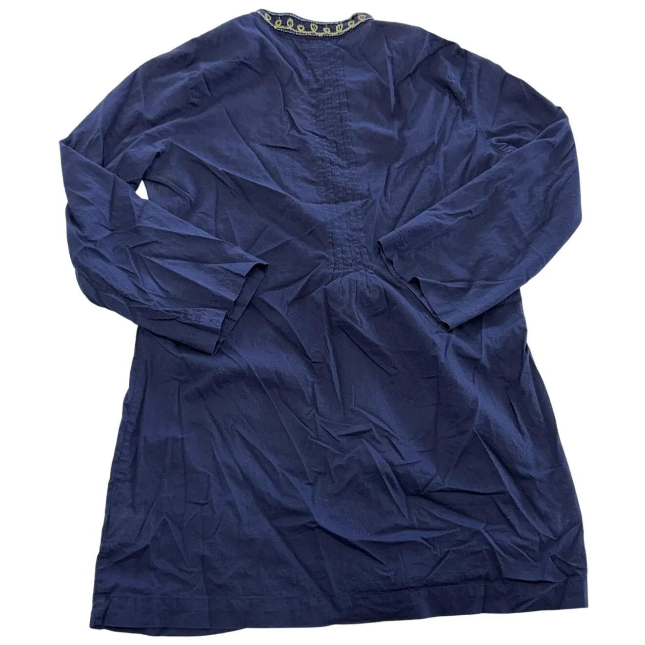 Lilly Pulitzer Tunic Womens Small‎ Navy Blue Sarasota Boho Long Sleeve Blouse - Image 3