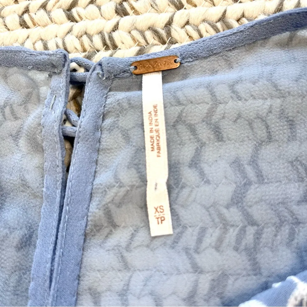 Free People Garden Bloom Mini Dress in Wedgewood Blue XS - Image 12