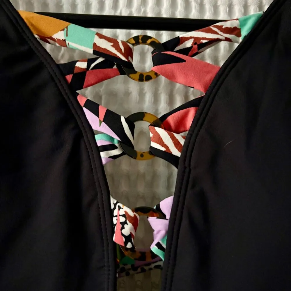 Bleu Rod Beattie NWT size 6 one-piece black swimsuit beach pool festival - Image 4