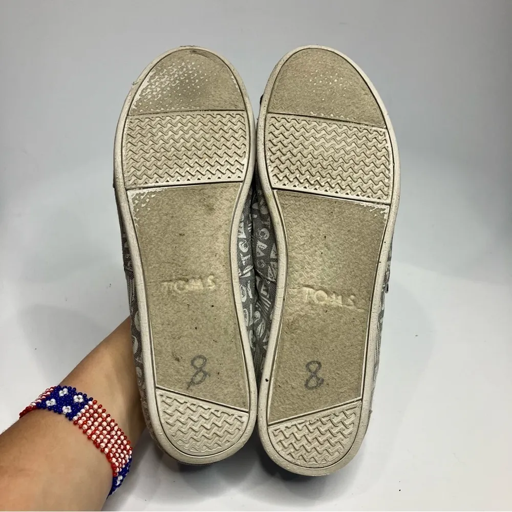 Toms Chambray Ten year anniversary‎ slip on shoes size 8 - Image 6