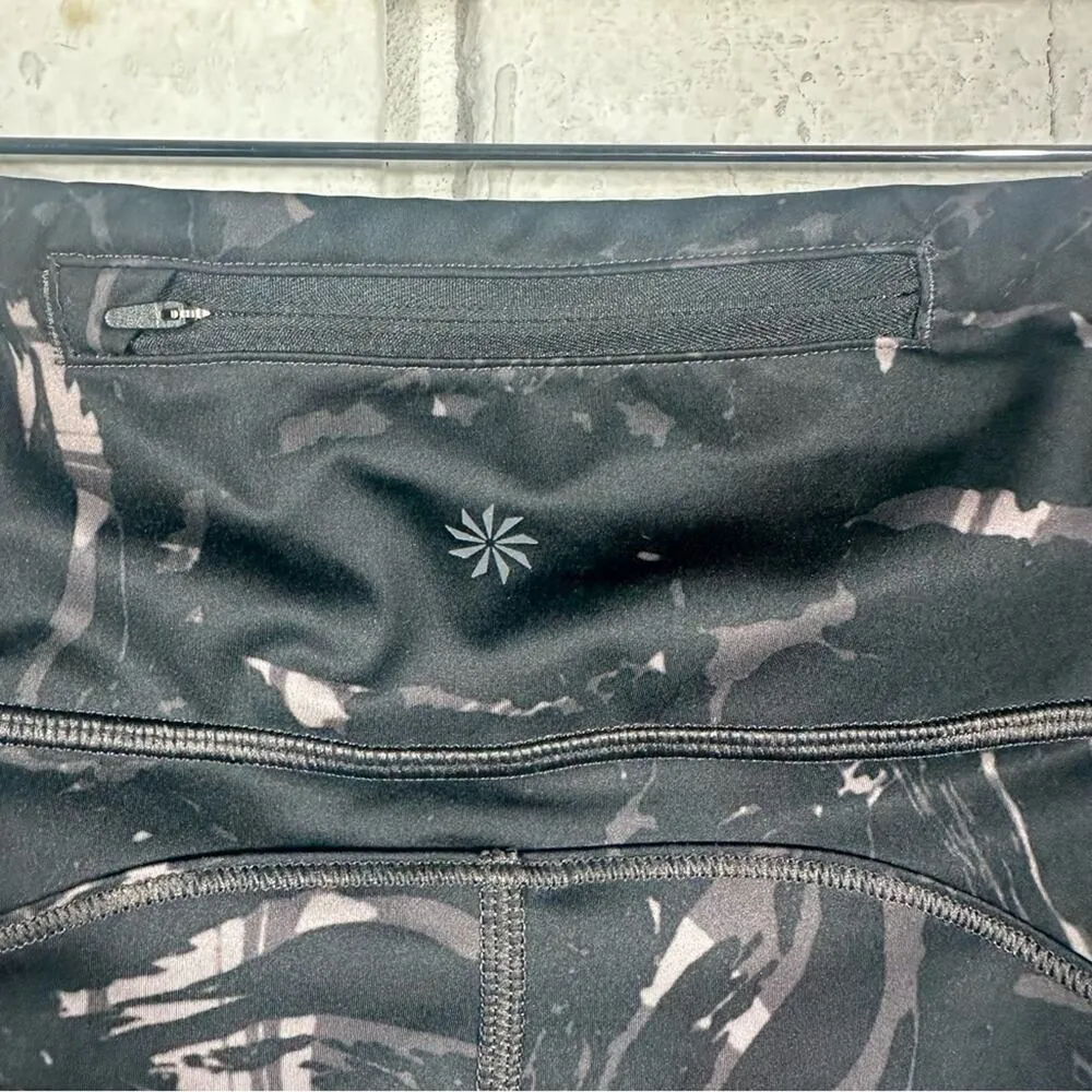 Athleta Velocity Stash Pocket Marble 7/8 Tight Size Medium - Image 13