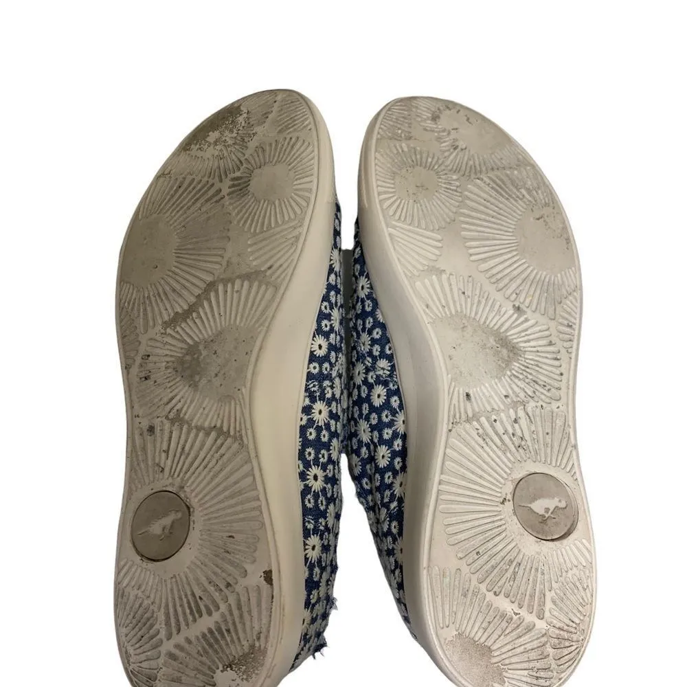 Rocket Dog Blue and White Oxnard Deb Eyelet Slip Ons Fashion‎ Sneakers Size 10 - Image 6