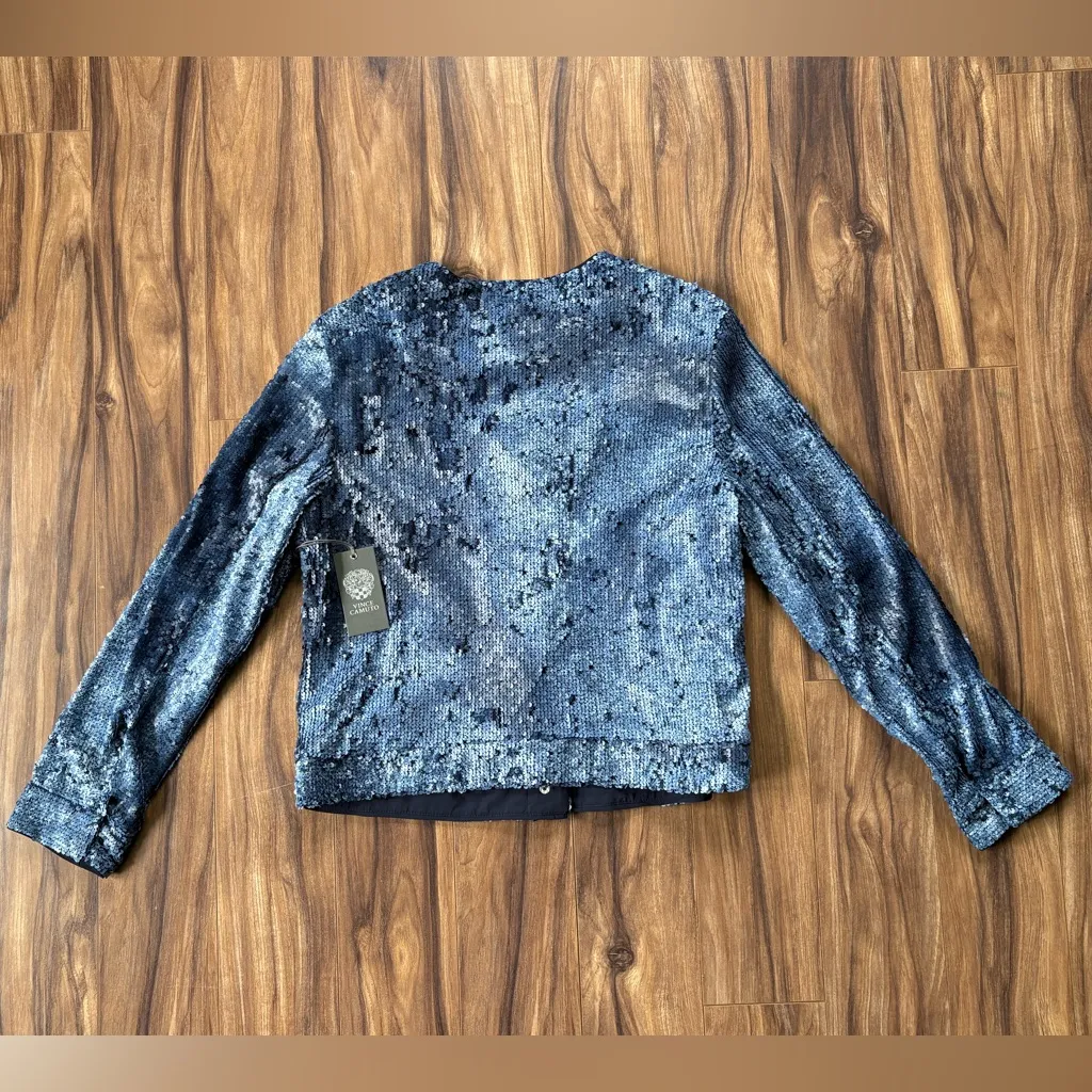 Vince Camuto‎ Blue Sequin Jacket - Image 4