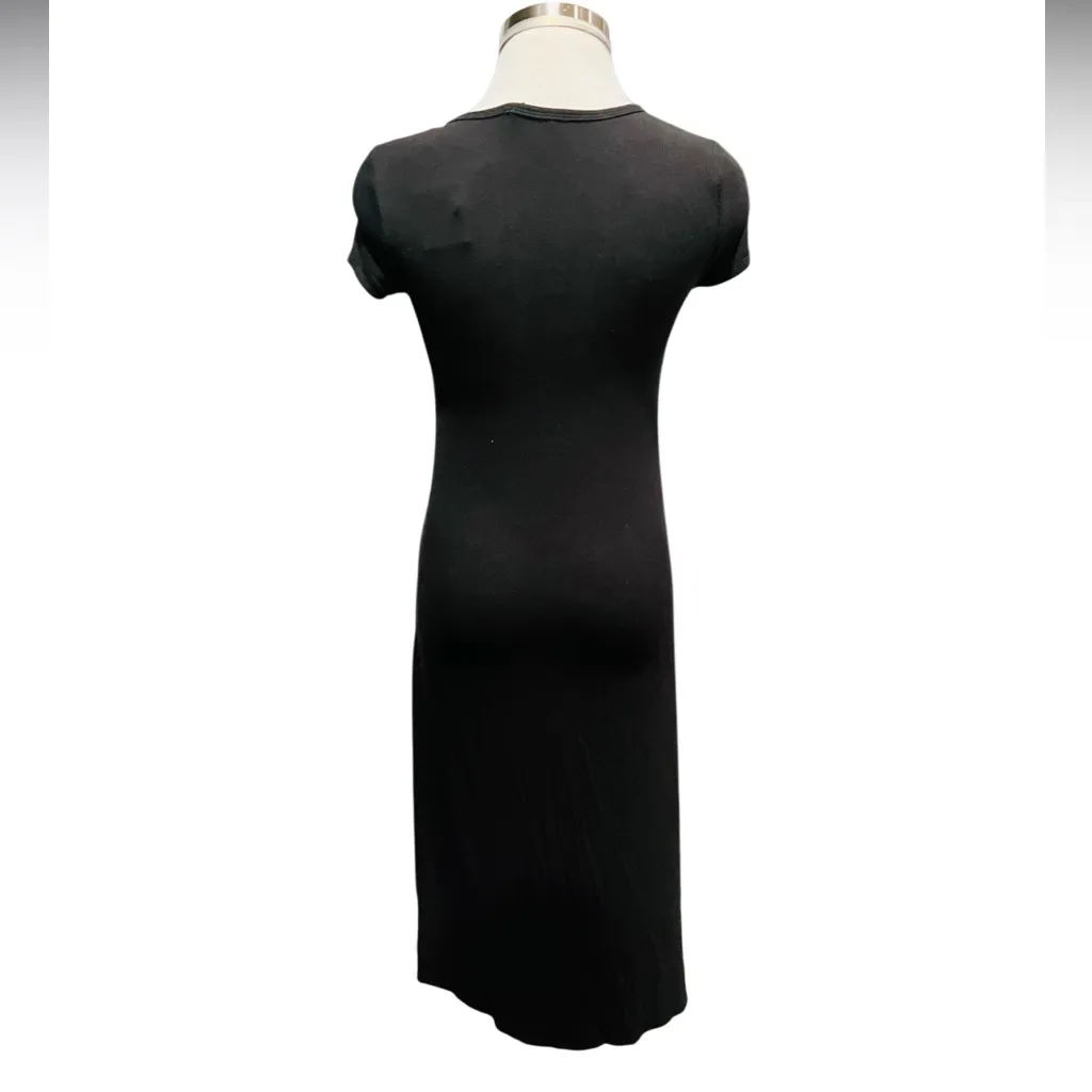 HATCH The Softest Rib Nursing Midi Dress Black Size 0 New - Image 9