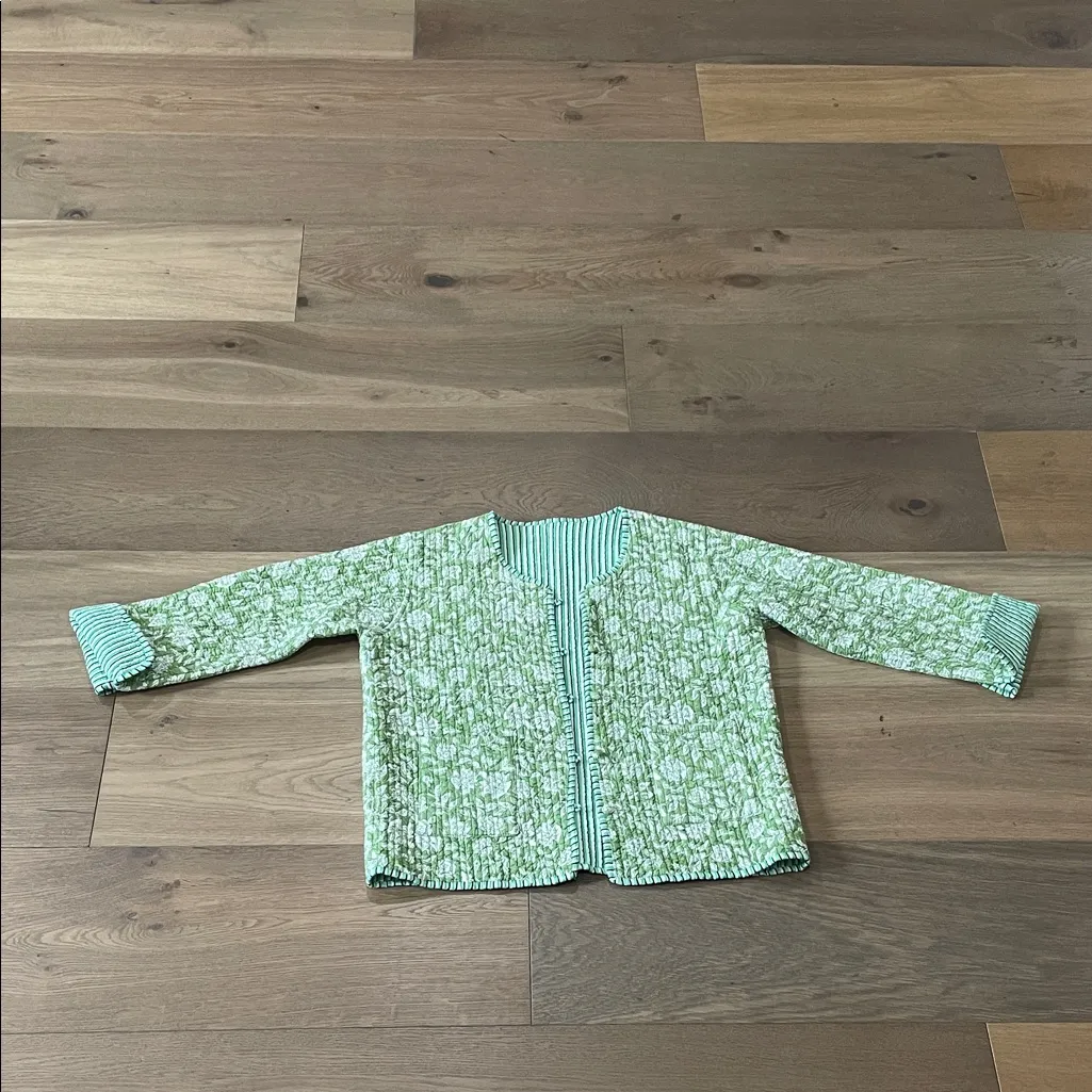 Bohemian Reversible Quilted Kantha Jacket Size Medium/Large - Image 4
