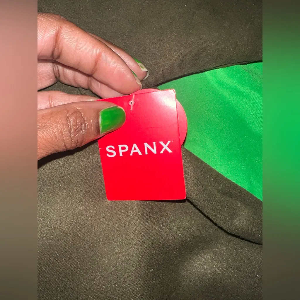 NWT Spanx Olive Green Faux Suede Dress size XS - Image 7