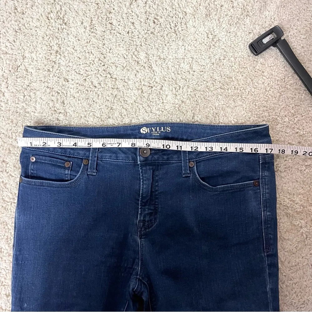 STYLUS Dark Blue Women's Skinny Ankle Jeans Size 31 - Image 3